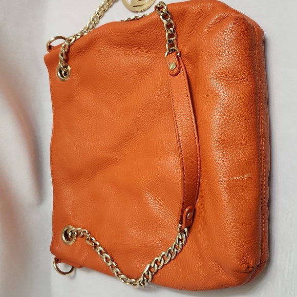 MICHAEL Michael Kors Orange Shoulder Bag with Chain Strap - Picture 11 of 16